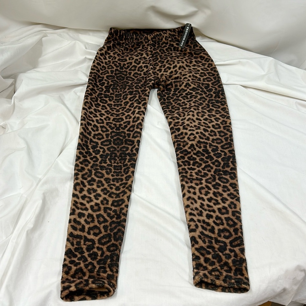 Fashion Diary Animal Leopard Print Leggings Size Junior One-Size
